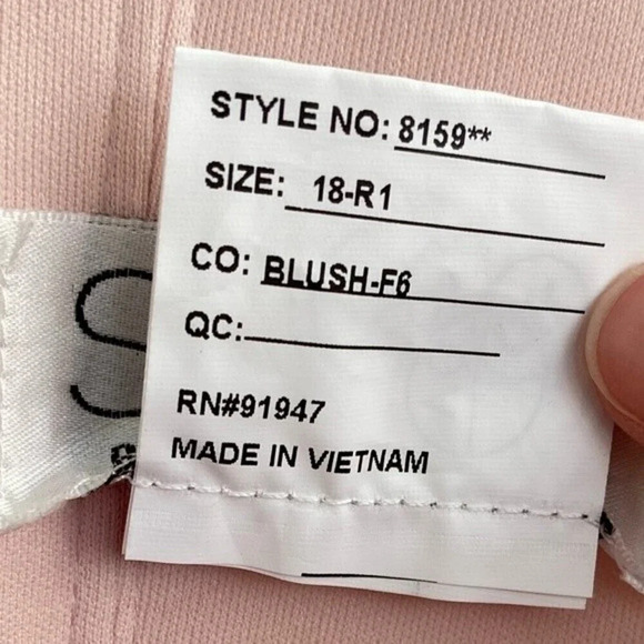 NEW, Social Bridesmaids,‎ Dessy Group, Strapless Front Slits Draped Gown, Blush - Picture 5 of 7